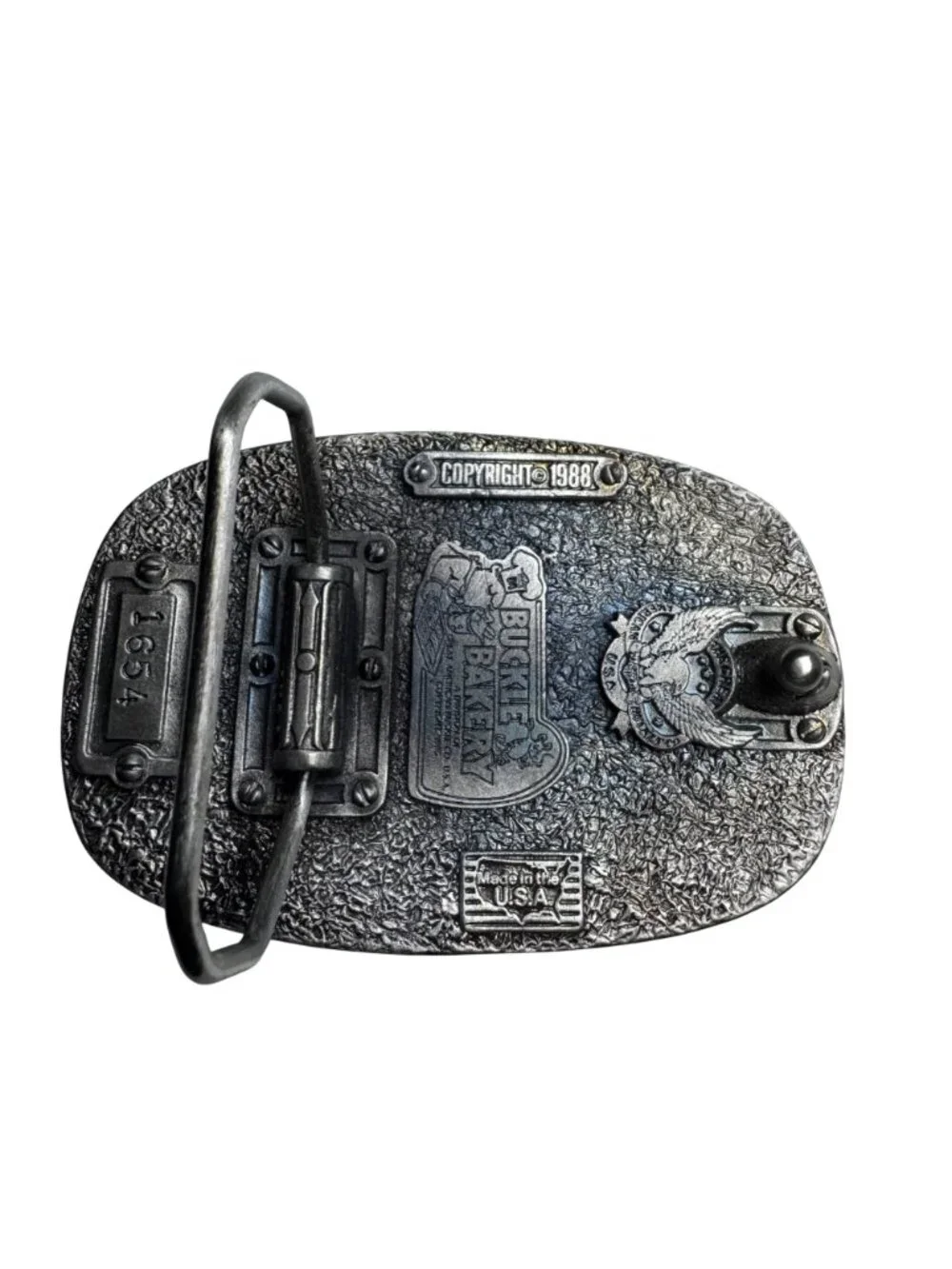 Police-Themed Belt Buckle 